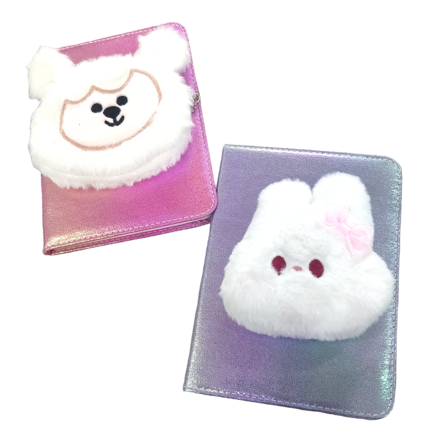 Holographic Plushy Coin Pouch Diary | Note Book