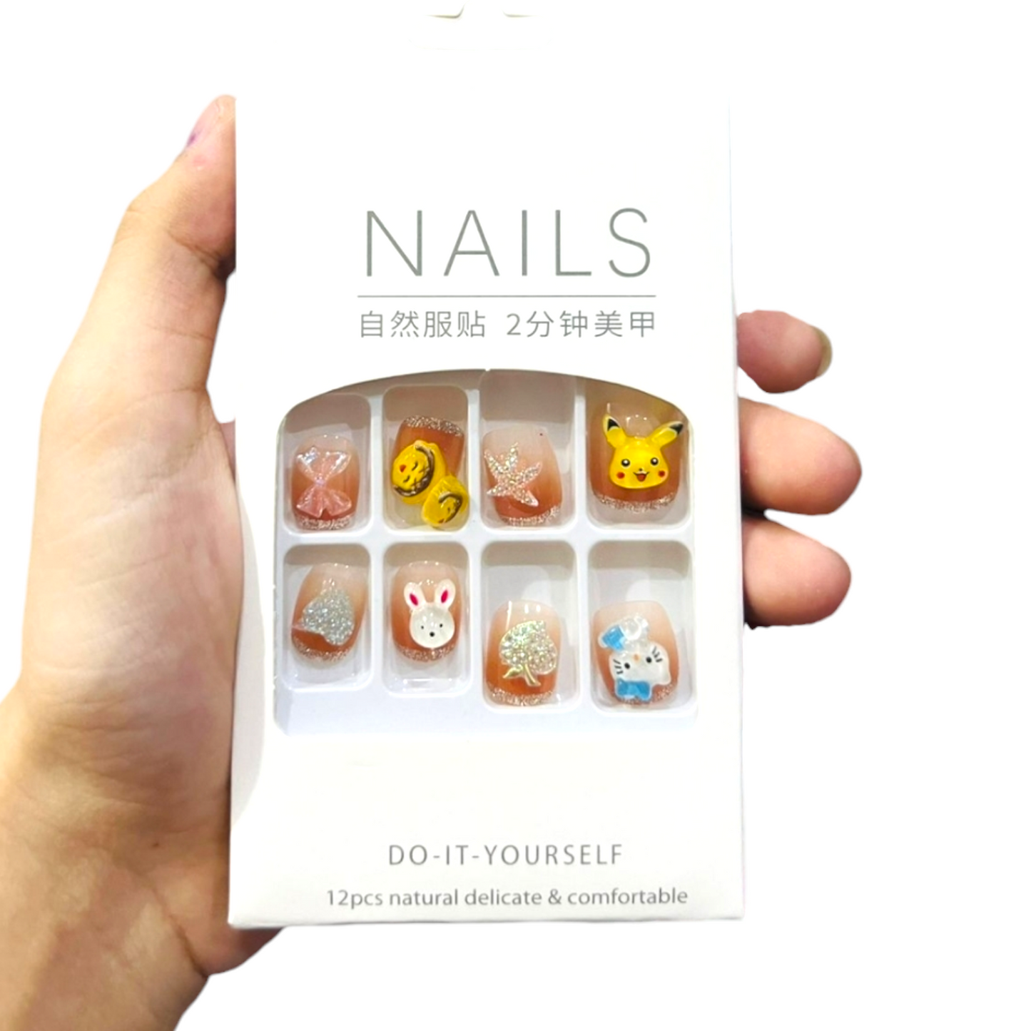 Sanrio Kids 3D Nails With sticker Sheets