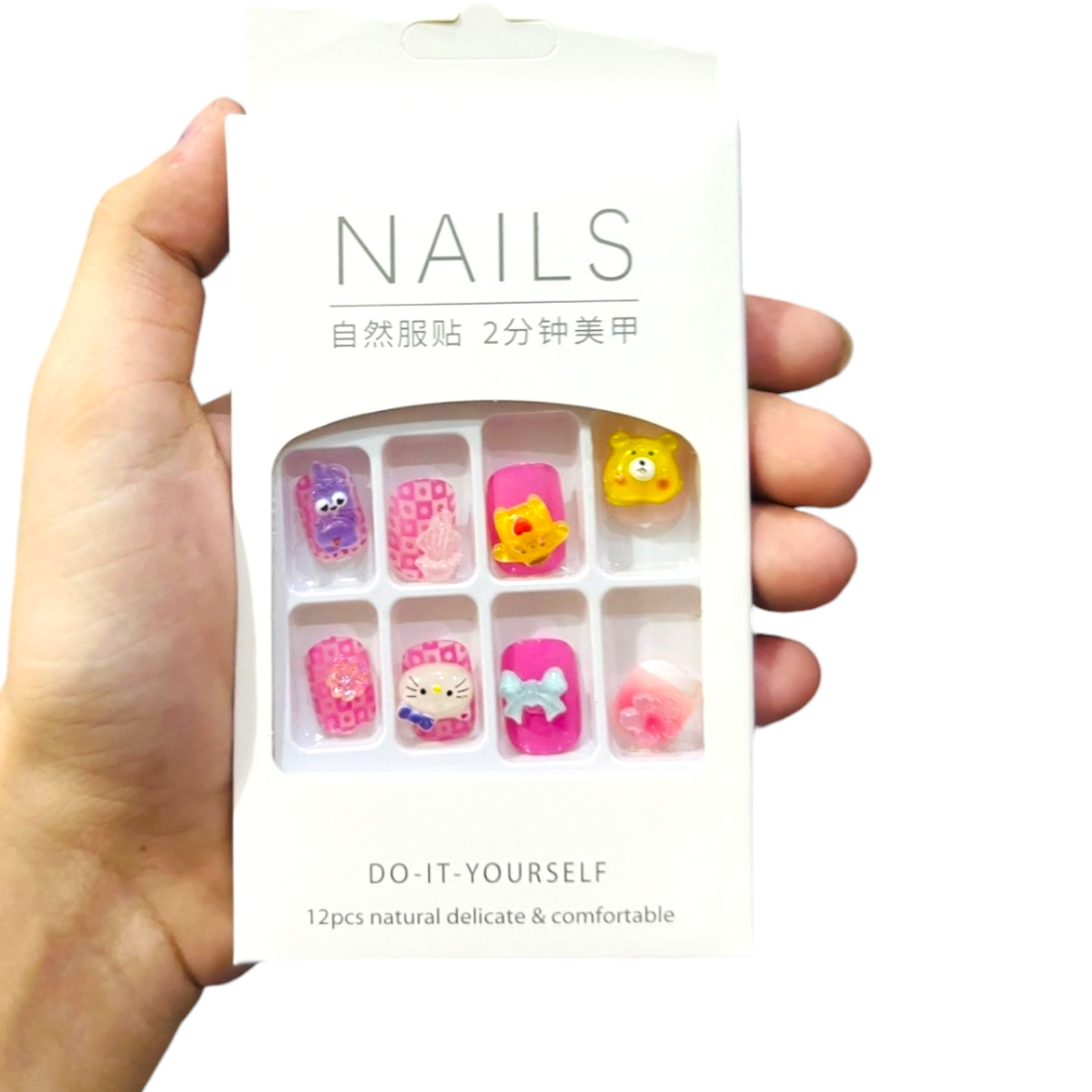 Sanrio Kids 3D Nails With sticker Sheets