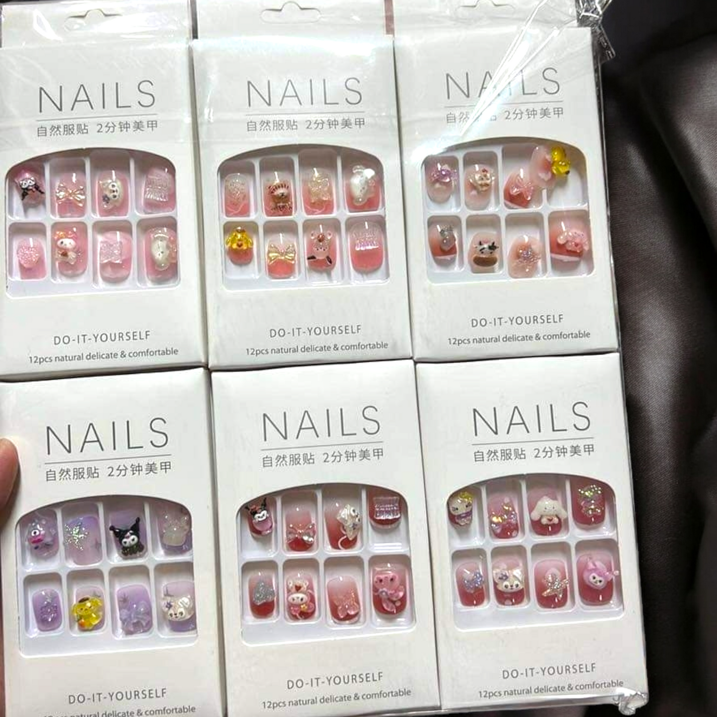 Sanrio Kids 3D Nails With sticker Sheets