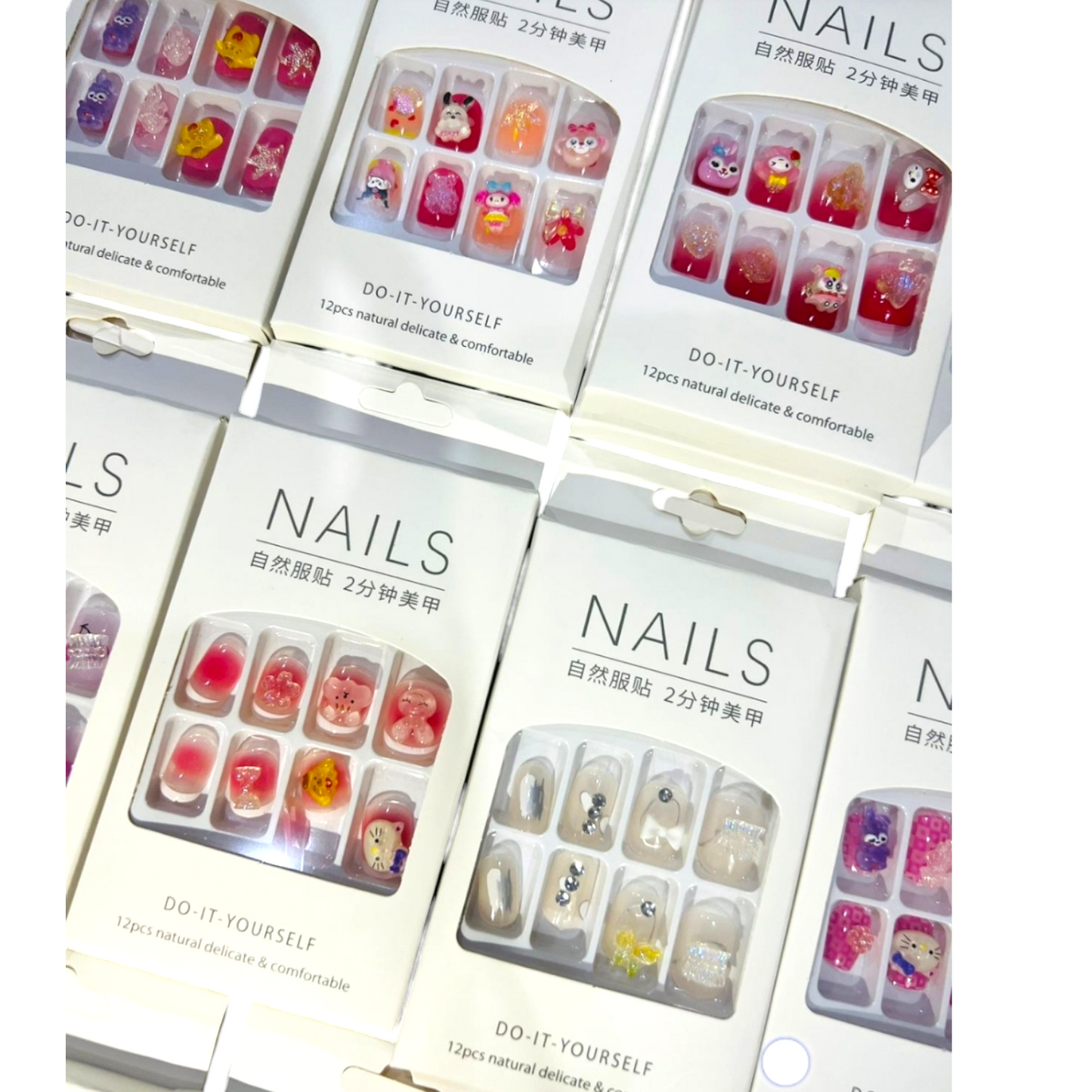 Sanrio Kids 3D Nails With sticker Sheets