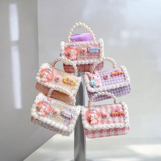 My Melody Handmade High Quality Pearl-Handled  Bag