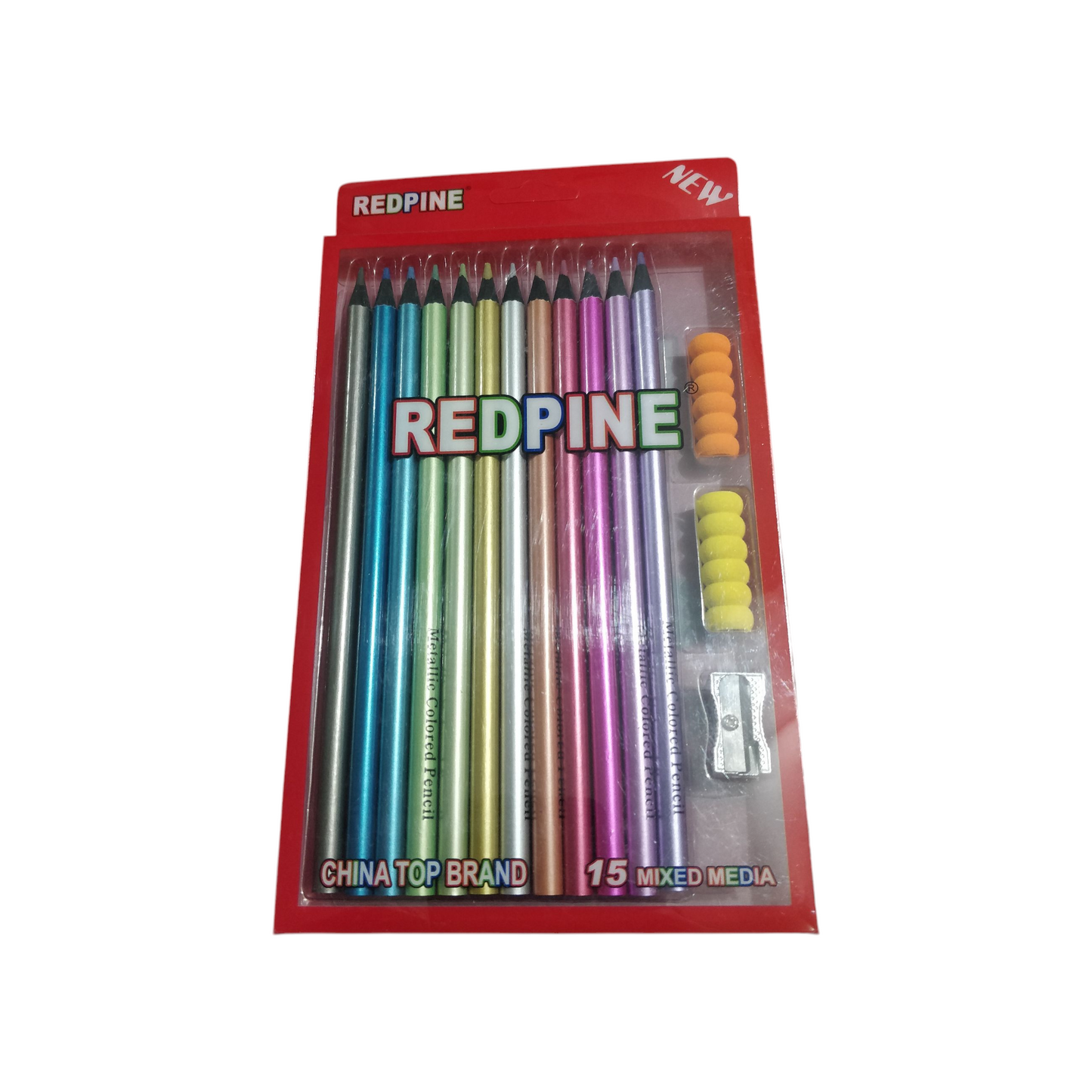 Redpine Mettalic Color Pencils Set