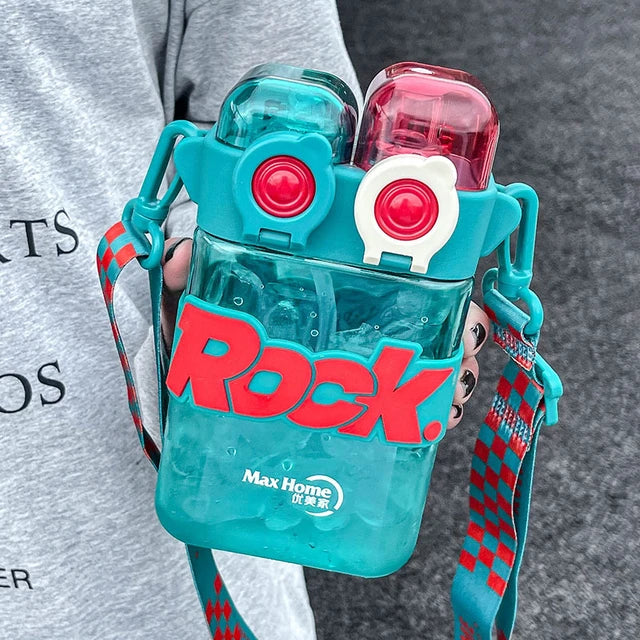 Rock High Quality Two Way Water Bottle | Sipper (Without Partition)