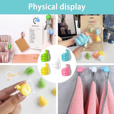 10 PCs Thumb Self-Adhesive Hook | Creative Silicone Thumb