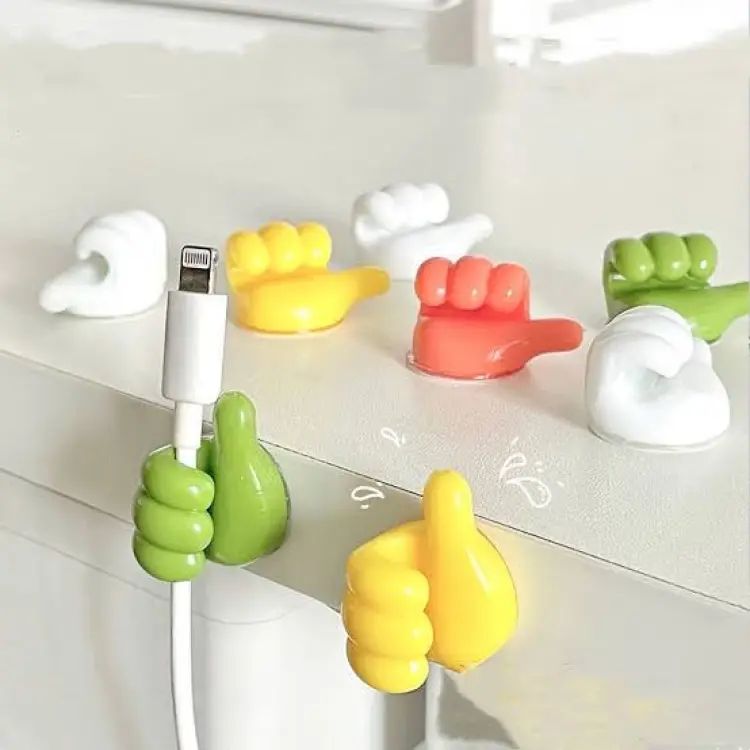 10 PCs Thumb Self-Adhesive Hook | Creative Silicone Thumb