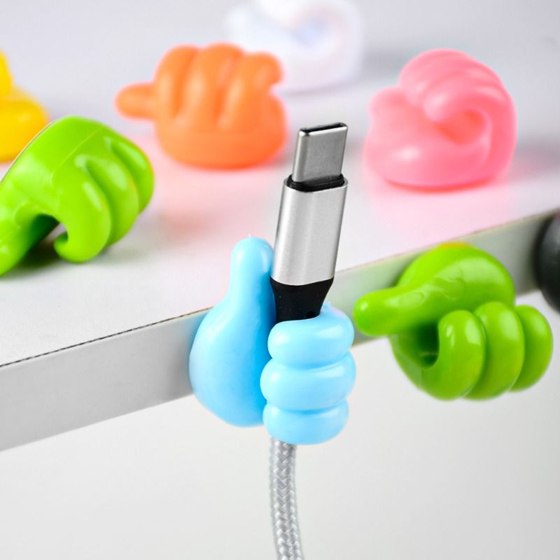 10 PCs Thumb Self-Adhesive Hook | Creative Silicone Thumb