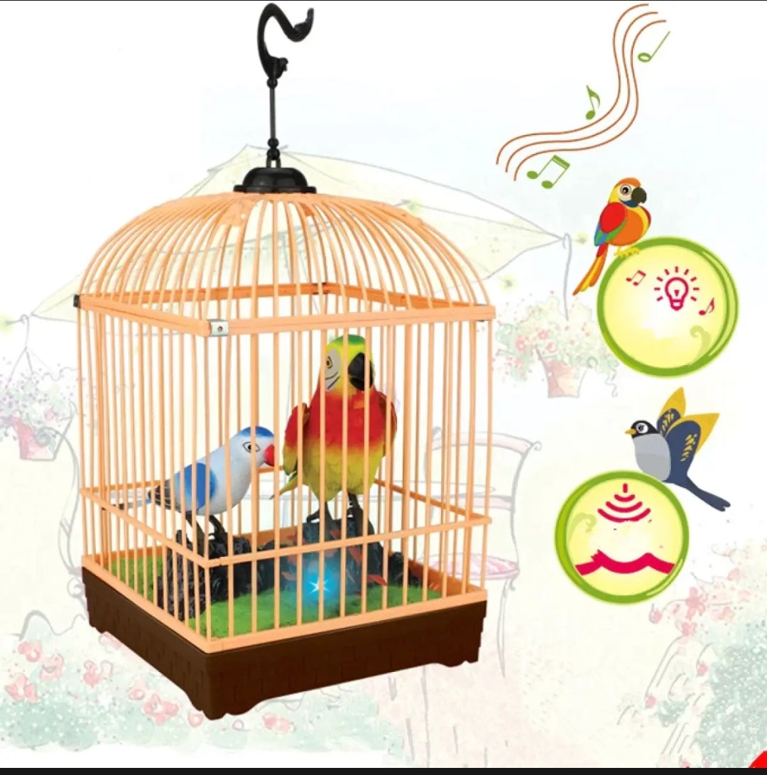 Happy Stimulating Birds Cage With Light And Sound