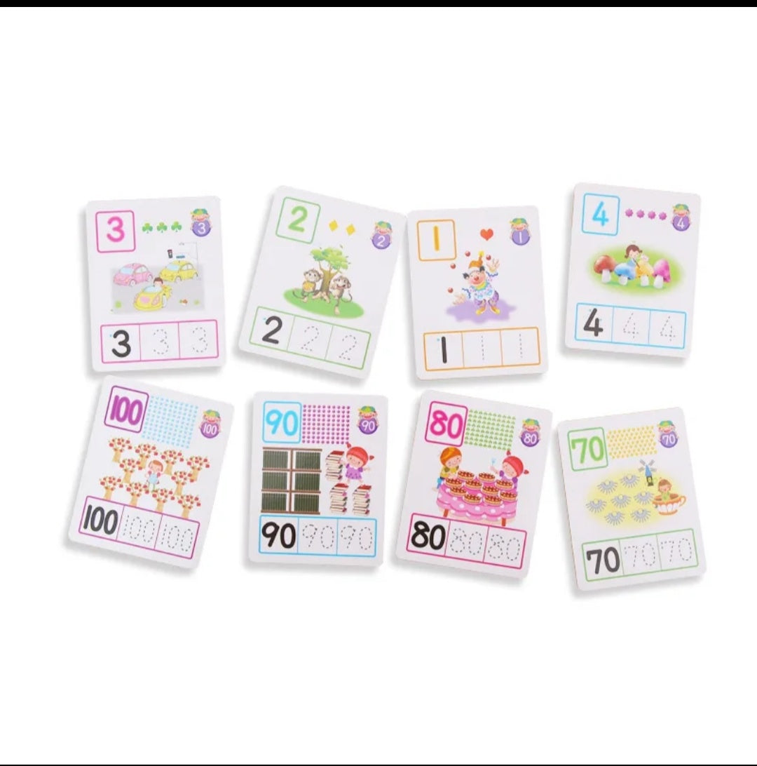 Numbers learning Cards With Board Marker
