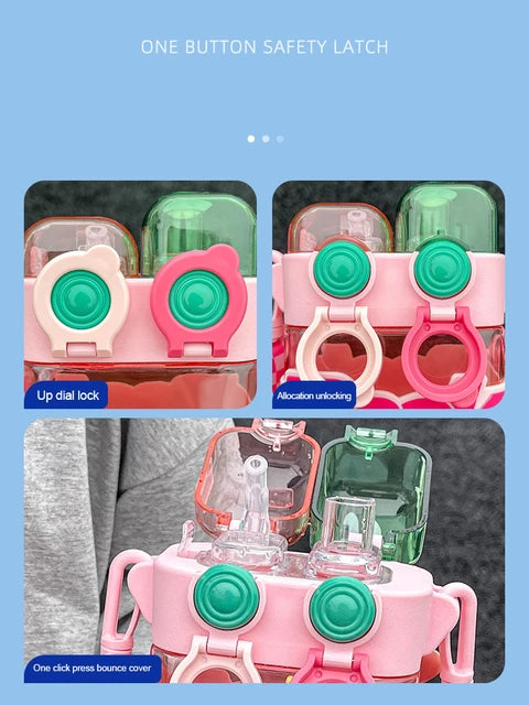 Rock High Quality Two Way Water Bottle | Sipper (Without Partition)