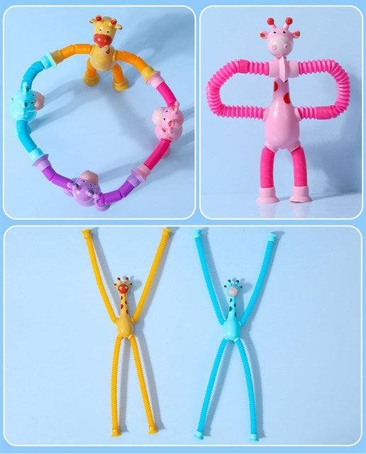 Giraffe Pop Tube Toy