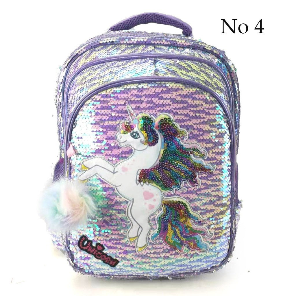 Unicorn Sequin School Bag