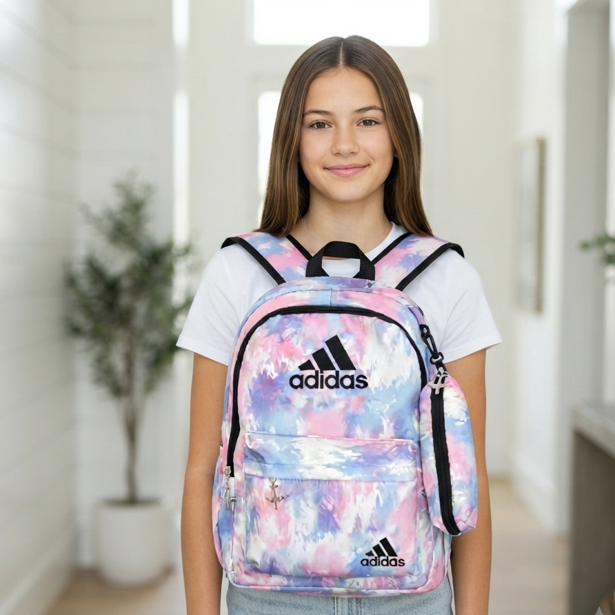 Adidas College Bag With Stationery Pouch | Exam Or Tution Bag
