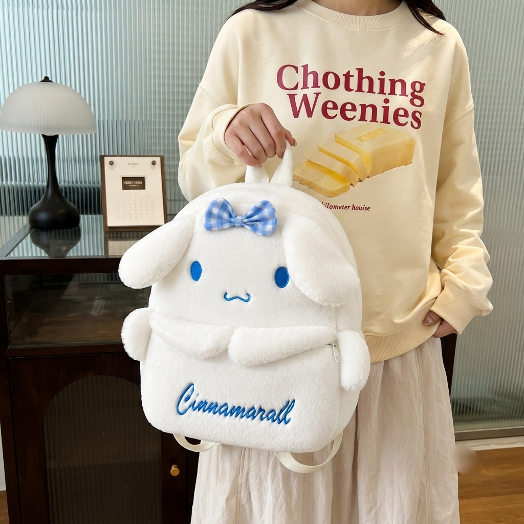 Sanrio Cinnamoroll Fur Backpack