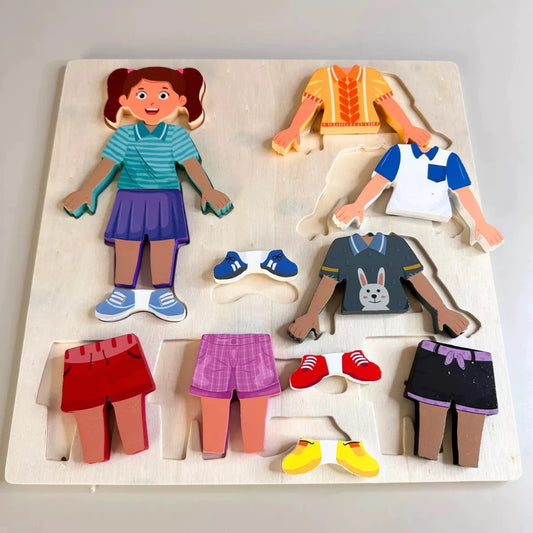 Wooden Dress up Puzzle
