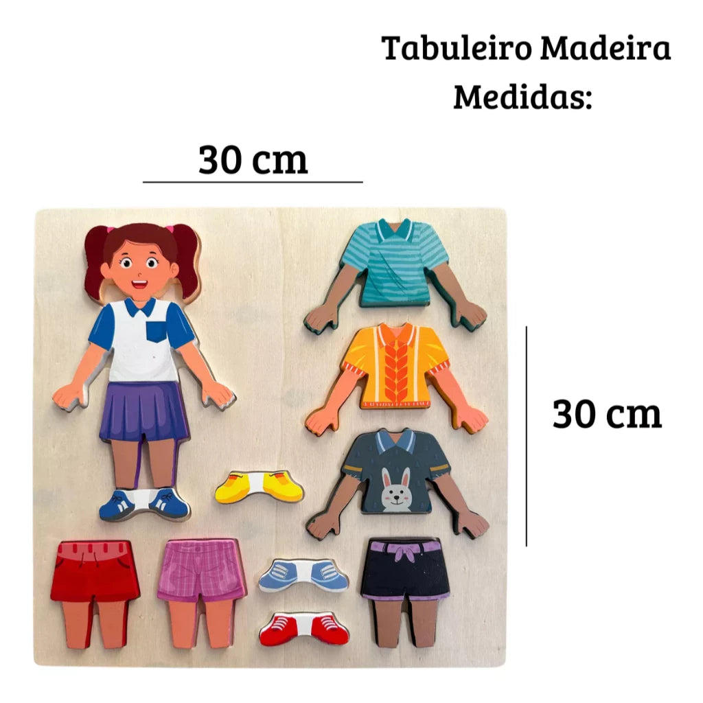 Wooden Dress up Puzzle