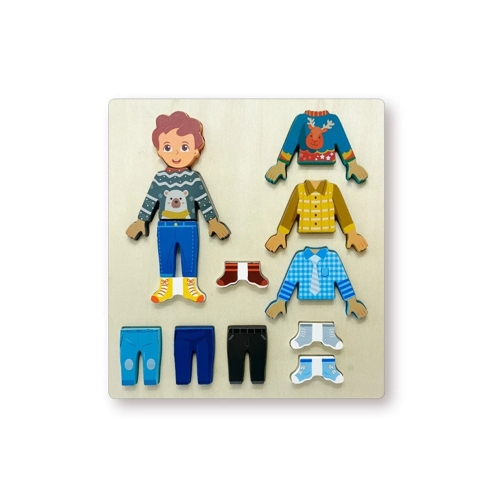 Wooden Dress up Puzzle