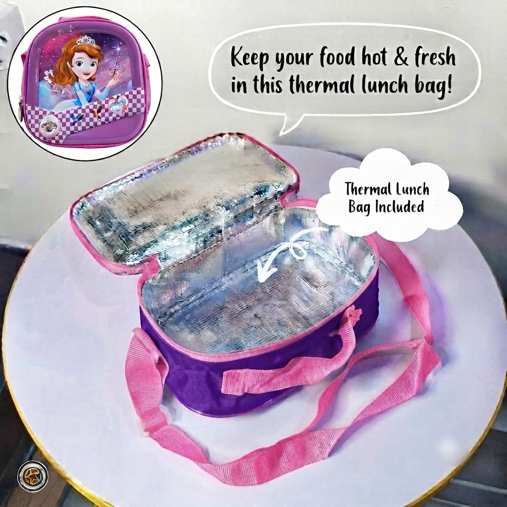 Sofia The First 3 Piece School Bag Set (Montessori to Class 2)