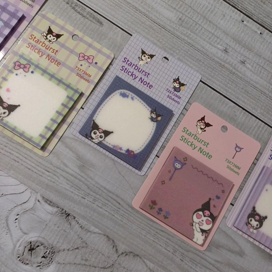 Kuromi Transparent Sticky Notes