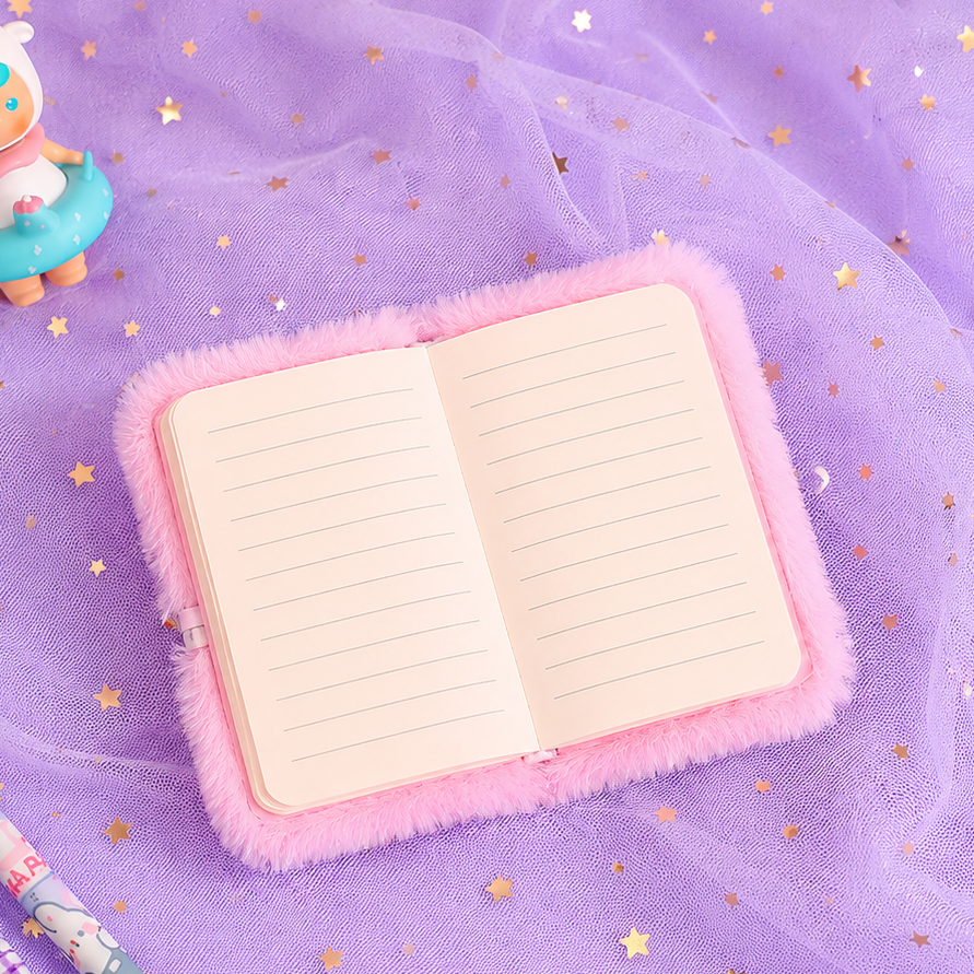 Fruits Mini Fur Diary Notebook