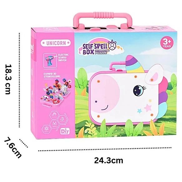 Unicorn DIY Creative Mosaic Drill Toy