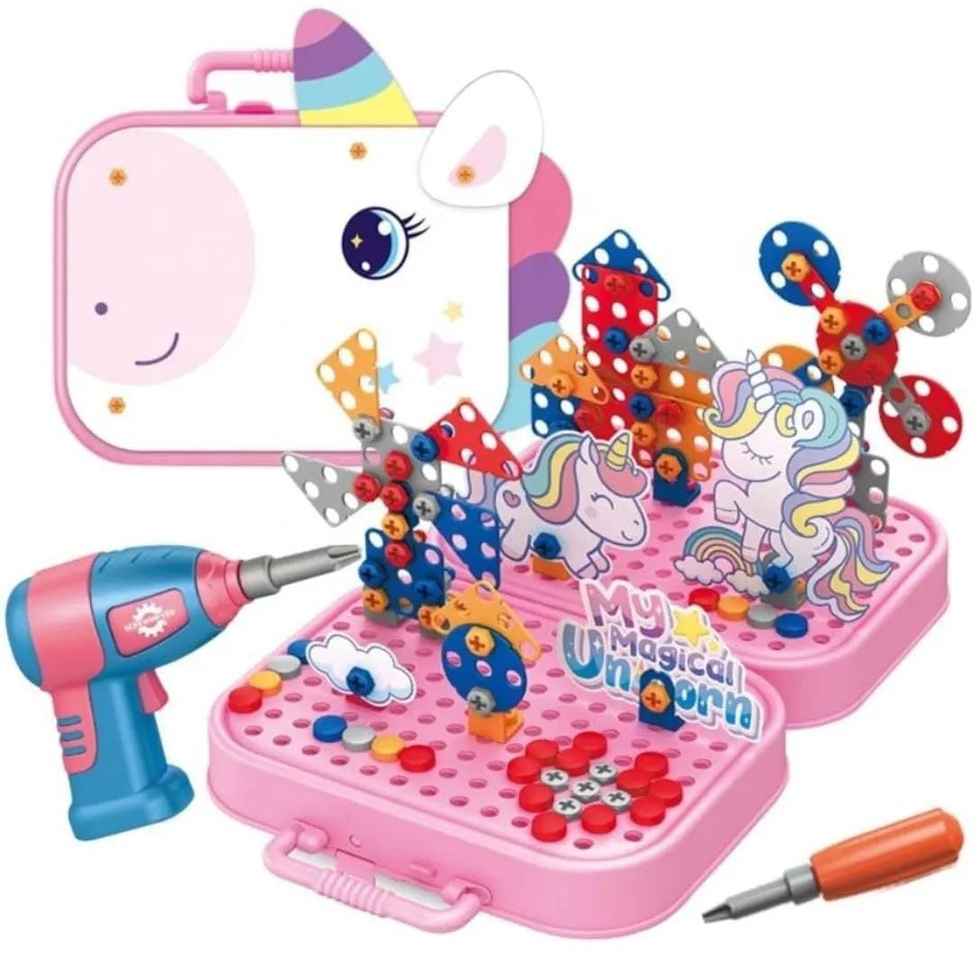 Unicorn DIY Creative Mosaic Drill Toy