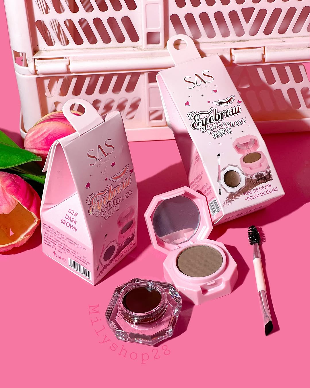 SAS 2 in 1 Eyebrow Powder & Gel