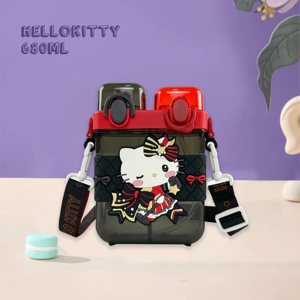 Sanrio Theme Two Sided Partition Water Bottle
