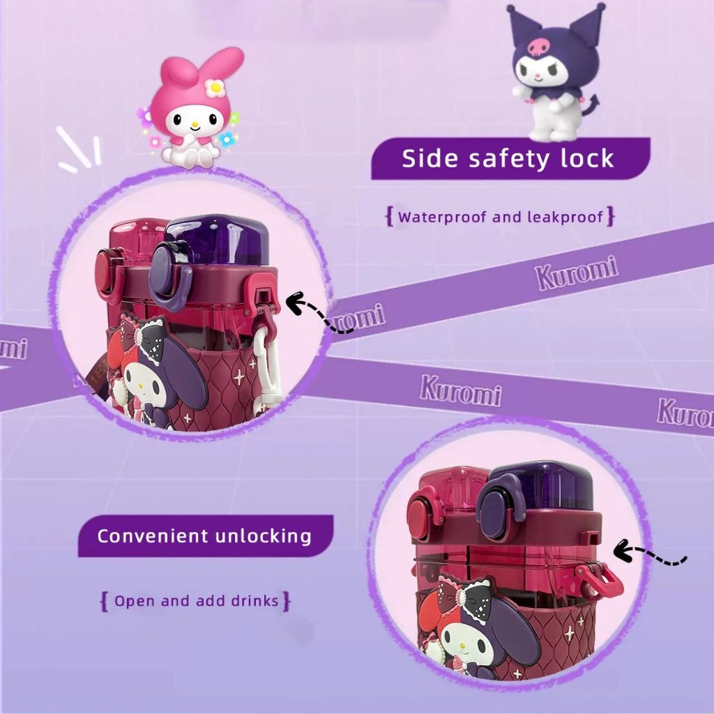 Sanrio Theme Two Sided Partition Water Bottle
