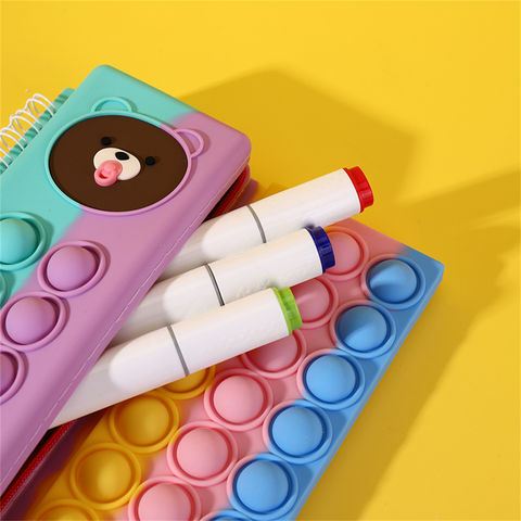 Pop it Note Book With Pencil Pouch