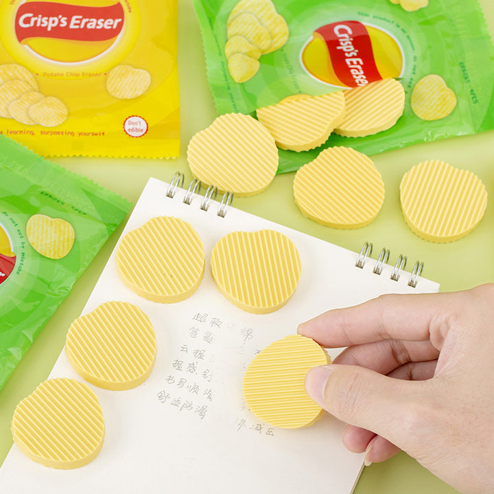 Potato Chips Pencil Erasers
