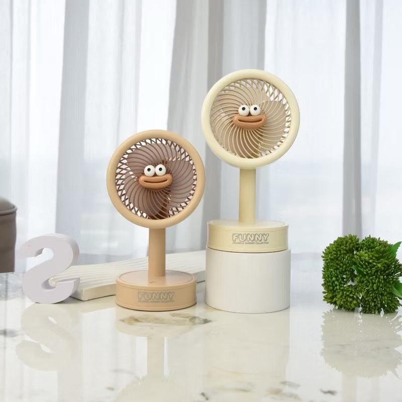 FUNNY Mini Desktop Fans – Cute, Compact & Functional