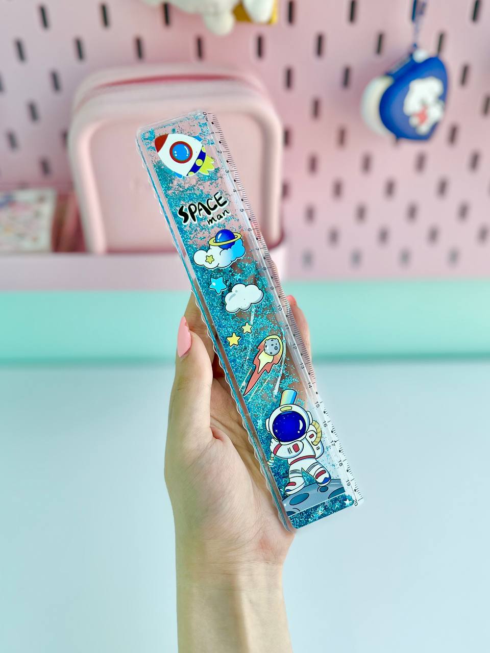 Centre Filled Glittery Water Scale | Ruler