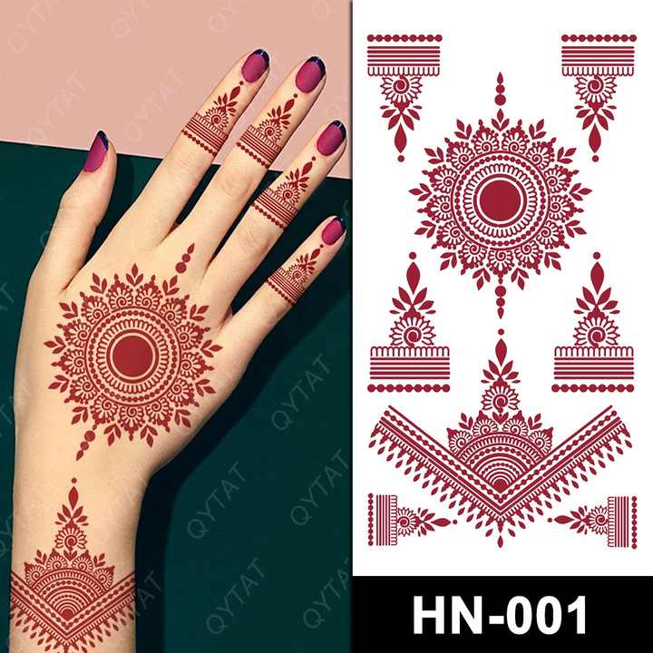 Henna Mehndi Tattoo Stickers