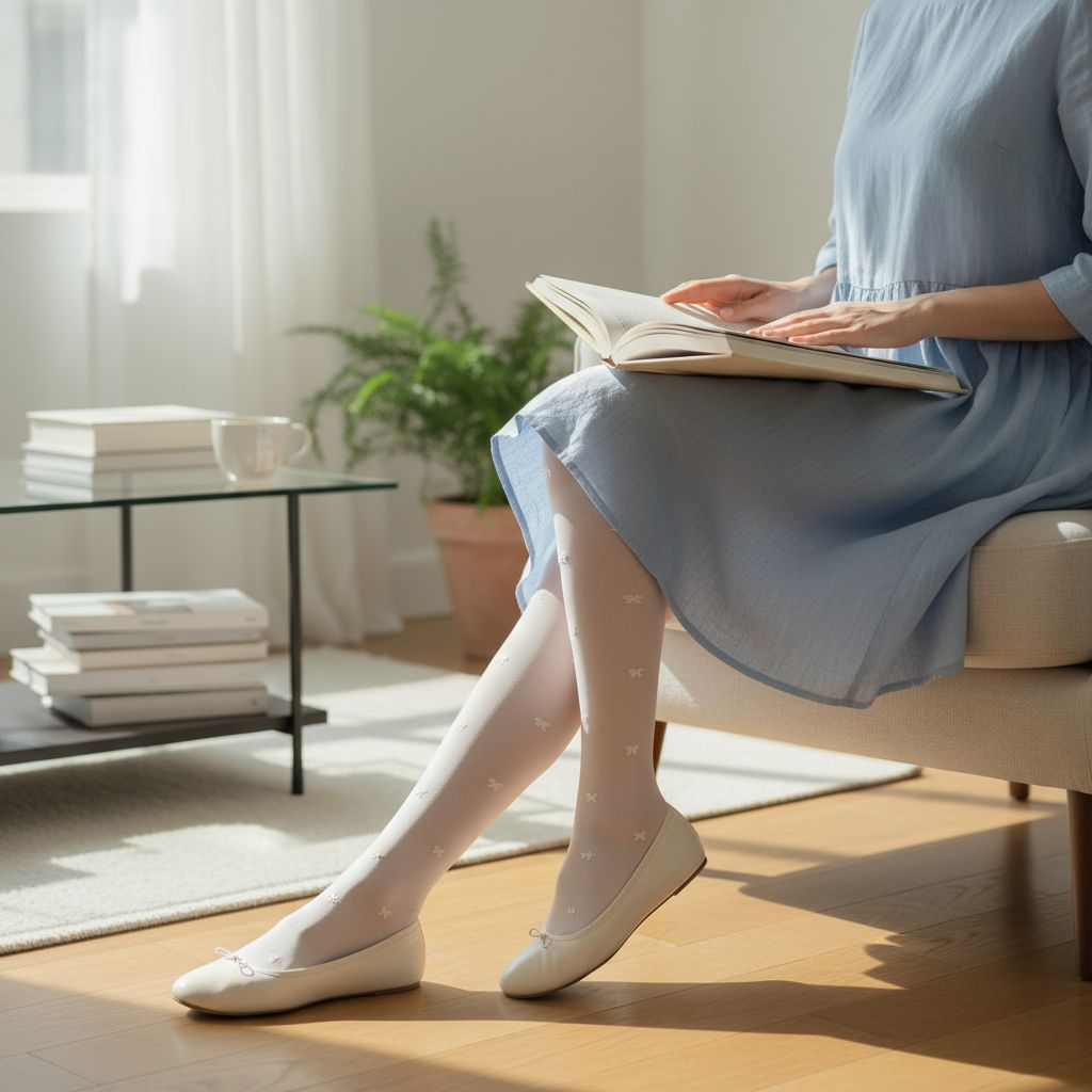 Ballerina 🩰 white bow leggings