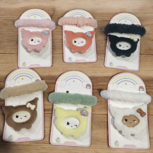 Kuromi Sheep Fur Pony Set