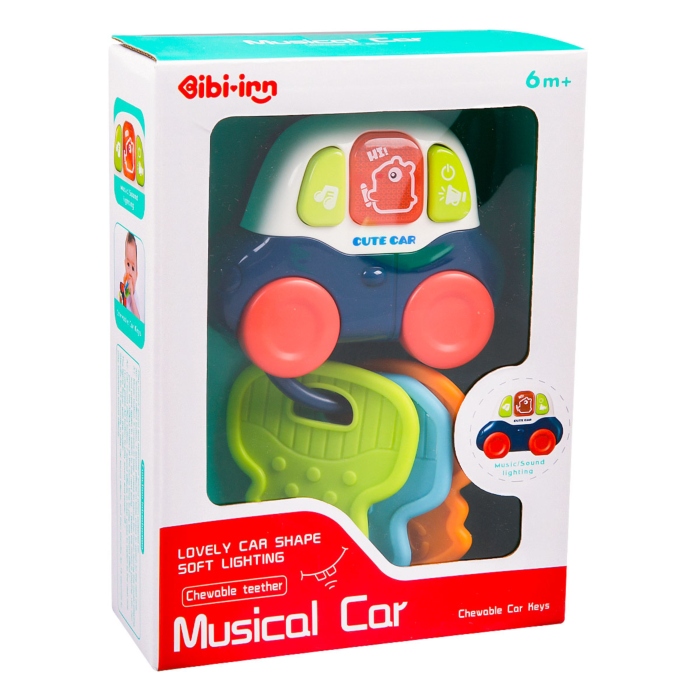 Musical Baby Teether Car Key Chain