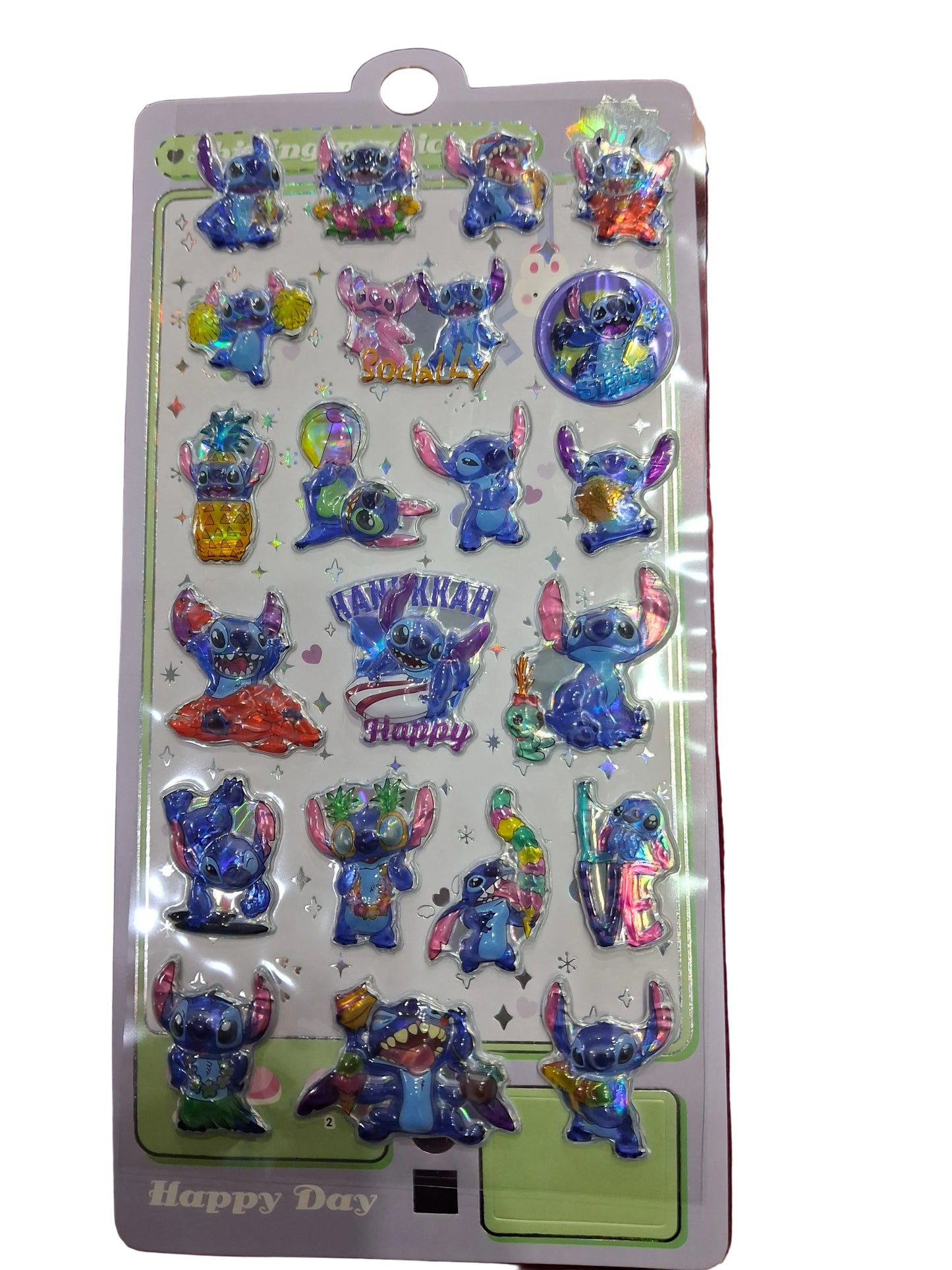 Stitch 3D Sticker Sheet