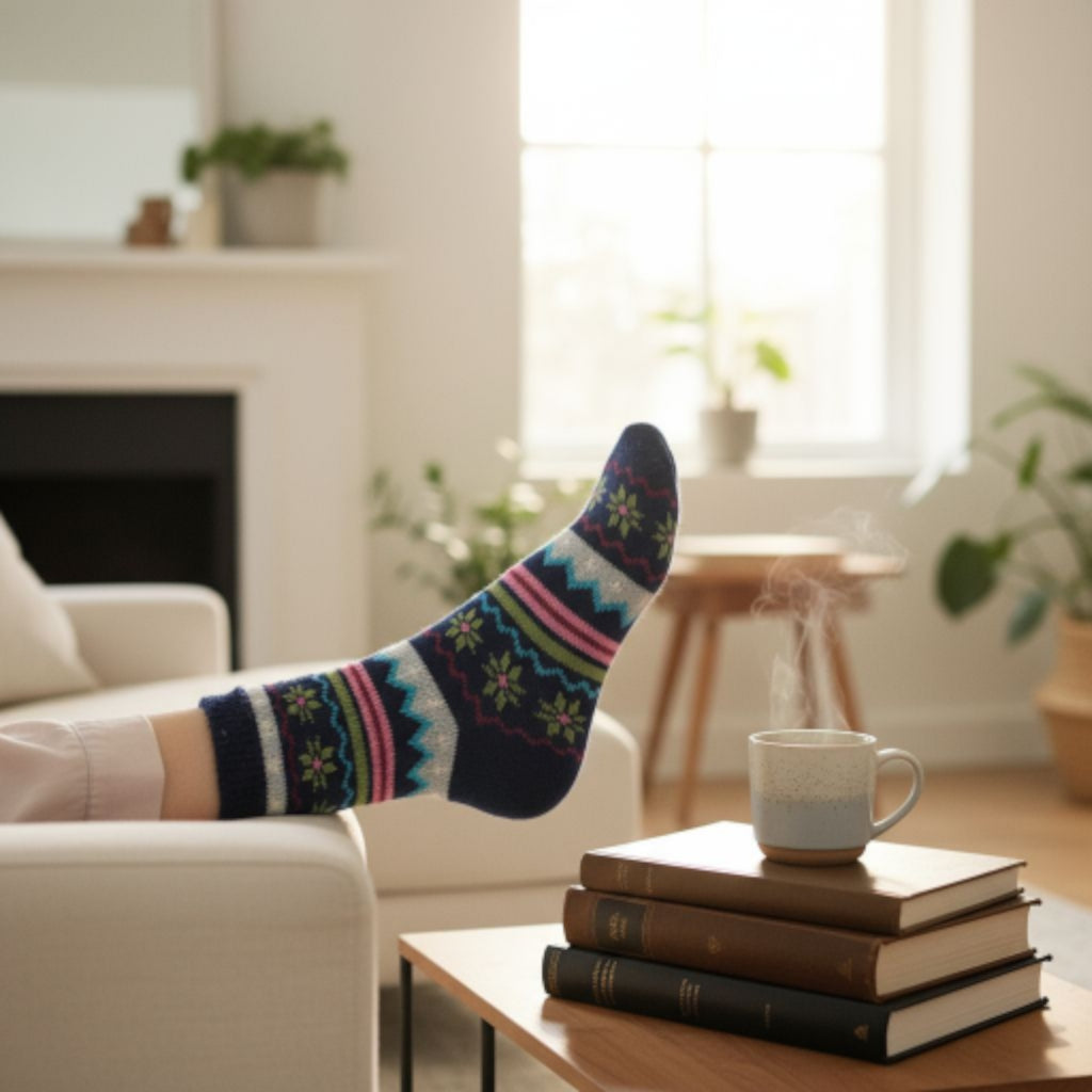 Thick Wool Lounge Socks For Kids