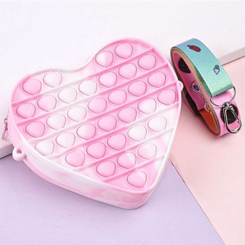 Heart Popit Bag | Purse For Kids
