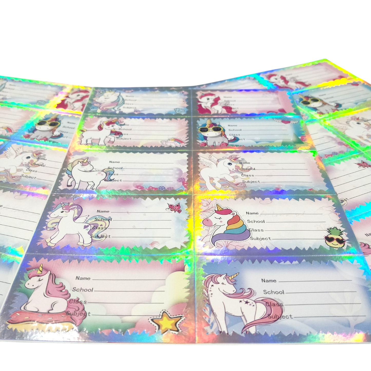 Character Stickers Easy To Paste Name | School | Identity Label Or Tag Sheet 10 Labels