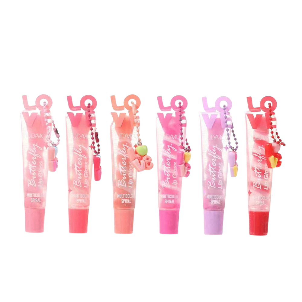 Multi Spiral Marshmallow Butterfly Lip Gloss