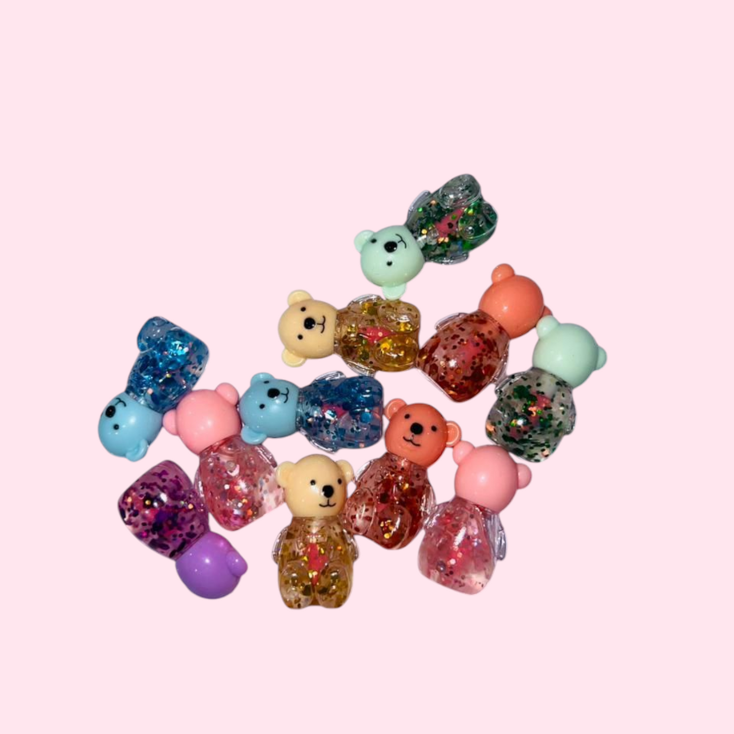 Mini Teddy Bear Lip Glosses In Bear Gift Set