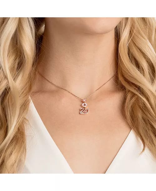 Swarovski Swan Stainless Steel Necklace