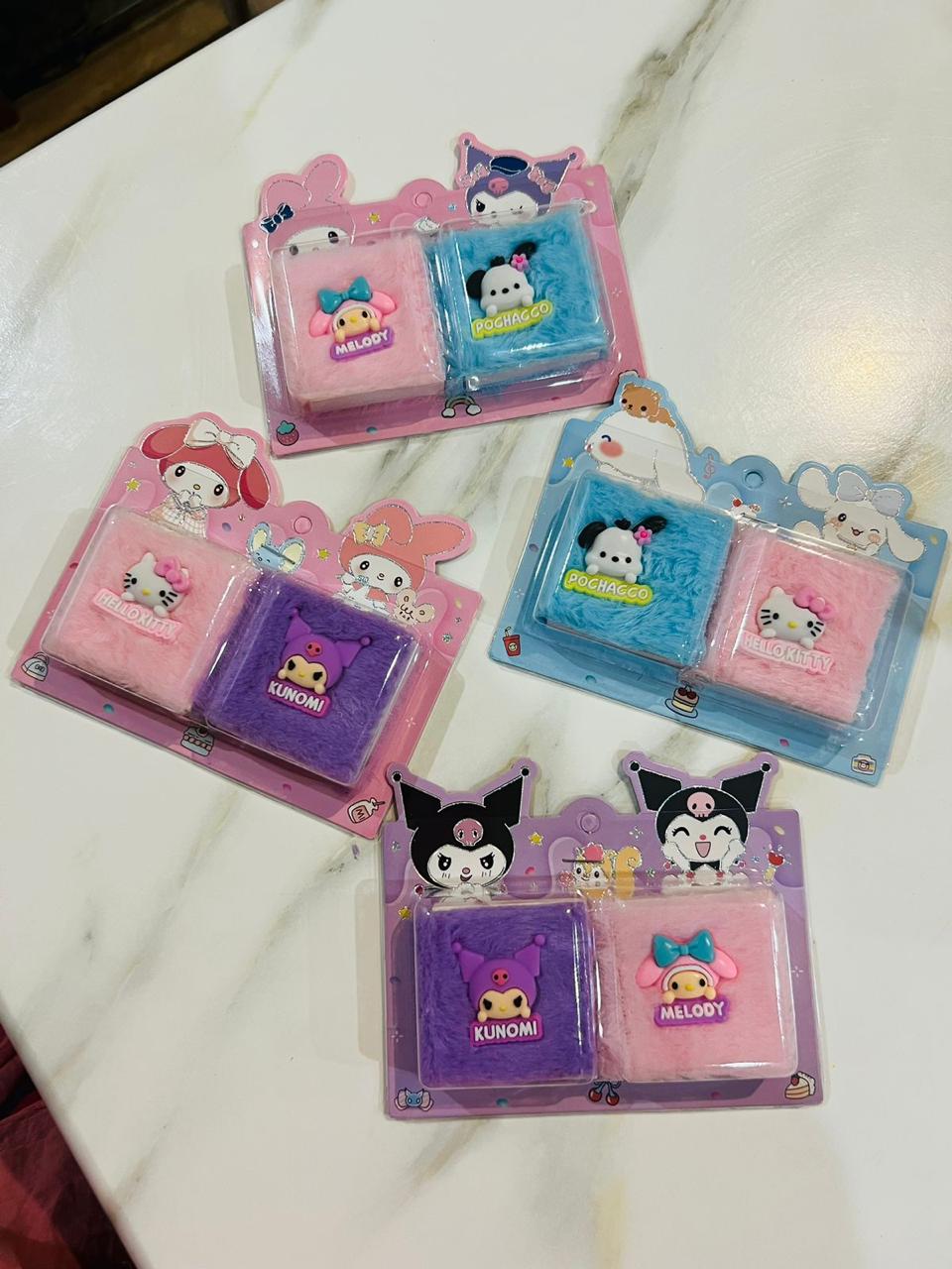 Sanrio Mini Double Notebook Diary Couple Set