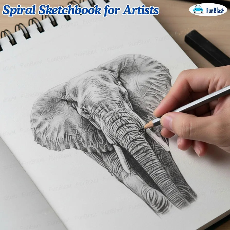 A 3 Big Size High Quality Sketch Book With 24 Sheets