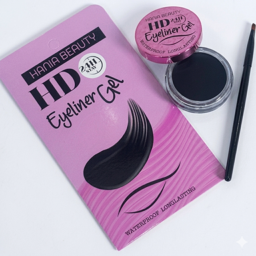Hania Beauty HD Gel Eyeliner – 24H Ultra Black & Waterproof