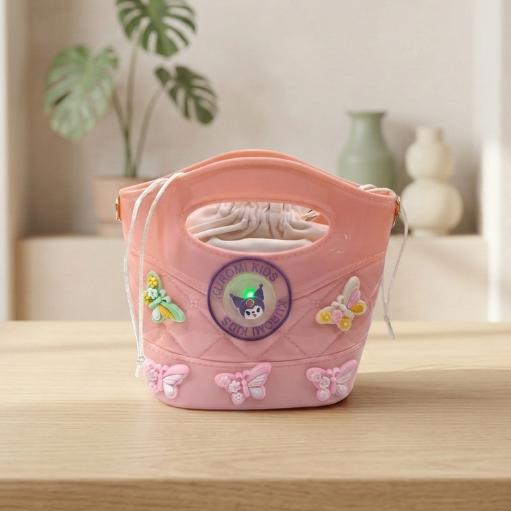 Kuromi Jelly Handbag with Light & Inner Cloth Pouch