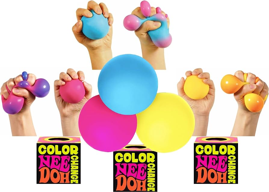 Color Changing Nee Doh Stress Ball – Squeeze & Squishy Fidget Toy for Kids & Teens