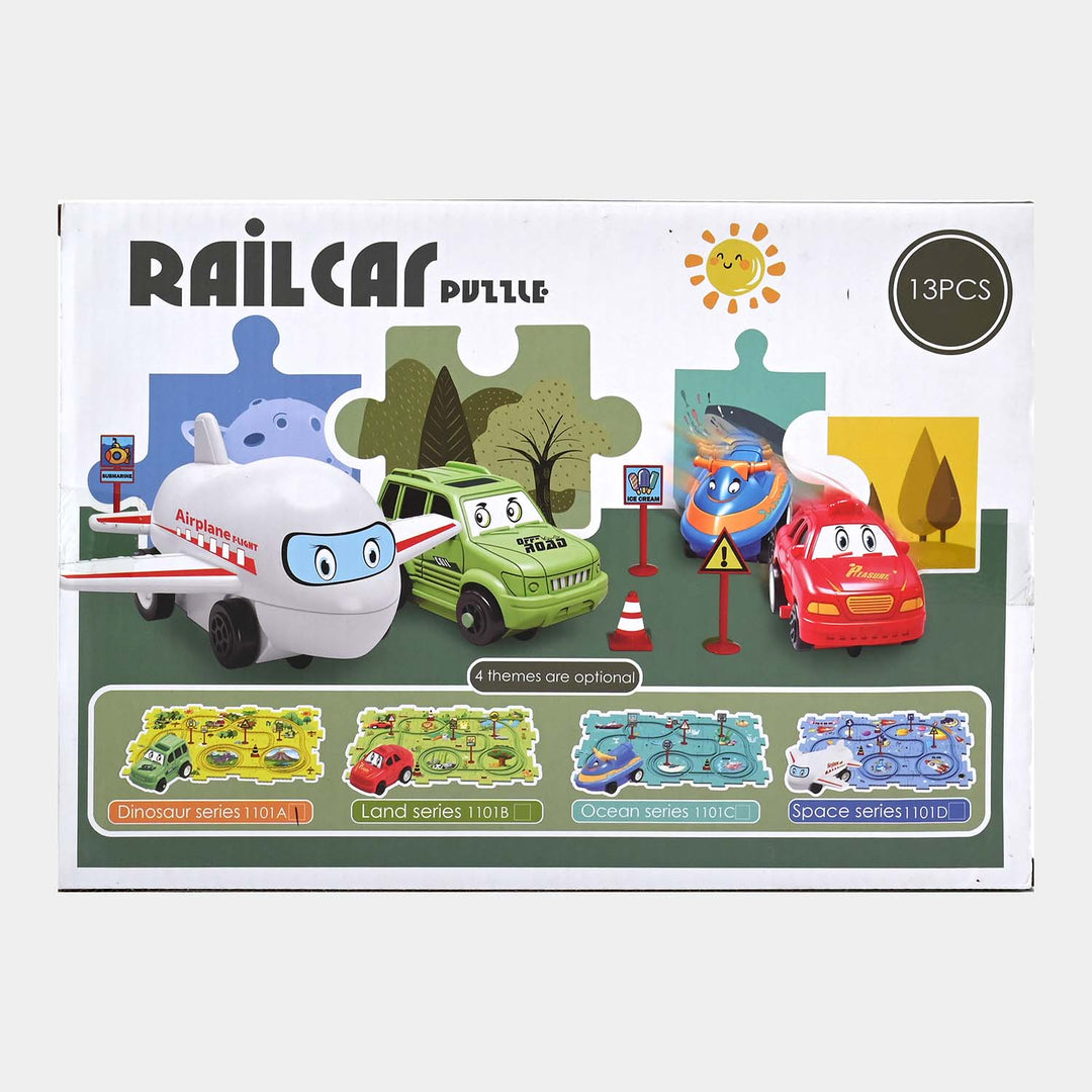 Rail Car Puzzle Track Set